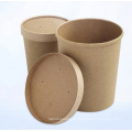 Round soup food kraft paper boxes